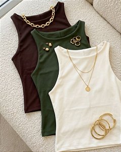 Blusa Regata Feminina Suplex Duplo
