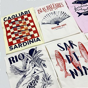 Camiseta Feminina Algodão Estampas (3)