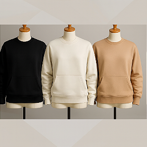 Blusa Moletom Unissex Gola Careca