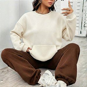 Blusa Moletom Unissex Gola Careca