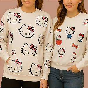 Blusa moletom Hello Kitty