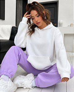 Blusa Moletom fechada com capuz