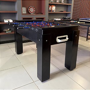 Pebolim MDF Carlin Bilhares 1,28 × 0,78 Cor Preta