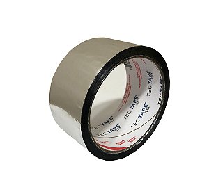 Fita Adesiva Aluminizada Prata Tectape 45mm x 45mts