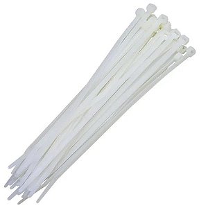 Abraçadeira Nylon Branco 300mmx3,6mm C/100 un - kala