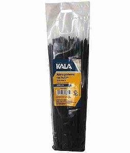 Abraçadeira Nylon Preto 400mmx4,8mm C/100 - Kala