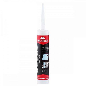 Adesivo Silicone Acético 280g Branco - Worker