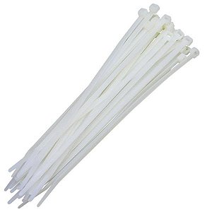 Abraçadeira Nylon 200x2,5 Branco C/100 Melfi