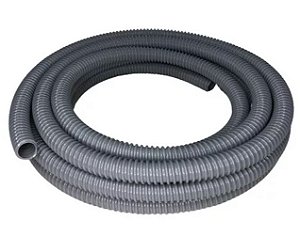 Mangueira Dreno Sanfonada Cinza Vácuo-Ar Pvc Ibira 3/4" - 03 Metros