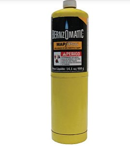 Refil Macarico Gas Map Bernzomatic Pro Propileno 400gr