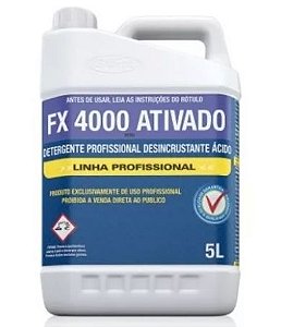 Limpador Detergente Fx 4000 Ativado Start Química 5lt