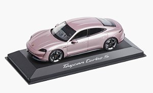 Automóvel Taycan Rosa gelo 1:43 Porsche Oficial