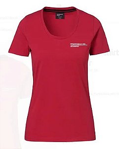 Camiseta Feminina – Motorsport Fanwear Vermelha Porsche Oficial