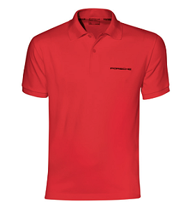 Camiseta polo vermelha Porsche