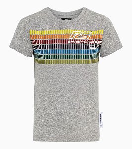 Camiseta Para Criancas Cinza Melange.