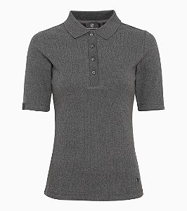 Camisa Polo (Mulher) Cinza-claro