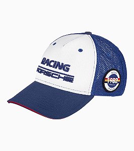 Boné de Baseball unissex azul/branco