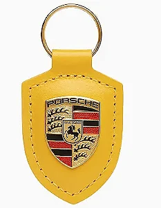 Chaveiro Porsche com Brasão Amarelo