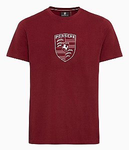 Camiseta Masculina Vermelho Bordeaux.