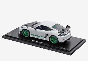 718 Cayman GT4 RS 982 1:18 Branco/Verde.