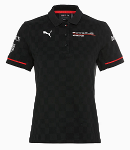 Camisa polo (mulher) preto