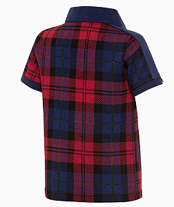 KID'S POLO SHIRT RED CHEQUERED