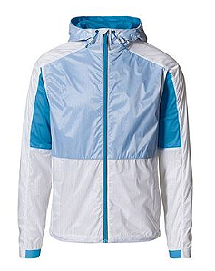 Jaqueta unissex branco/azul