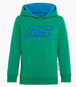 Children's hoodie verde/azul