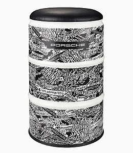 Banqueta Motorsports Barrel Seat Preto/Branco