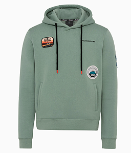 Casaco Moletom Unissex Verde com Capuz AHEAD