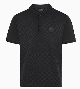 Camisa Polo Masculina Porsche Preto Elegante