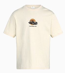 Camiseta Porsche 911 Targa 60Y Bege masculina