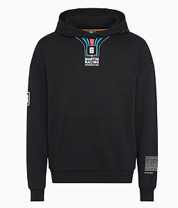 Suéter unissex preto Martini Racing Porsche