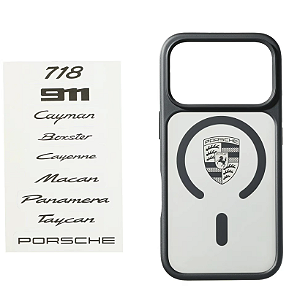 Capa iPhone 17 Pro Porsche Preta MagSafe