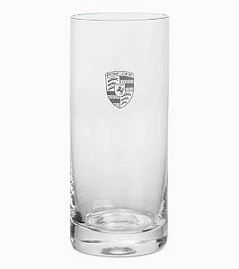 Conjunto de Dois Copos Highball com Brasão Porsche