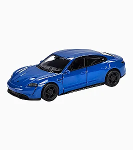 Porsche Taycan Turbo S – Carrinho de Brinquedo com Mecanismo de Corda