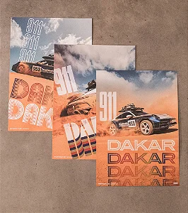 Conjunto de Pôsteres – 911 Dakar (Edição Limitada)