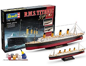 Gift-Set R.M.S. Titanic - 1/700 e 1/1200 - Revell 05727 REEMBALADO - COMPLETO COM TODAS AS PEÇAS