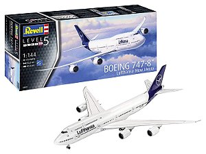 Boeing 747-8 Lufthansa New Livery - 1/144 - Revell 03891