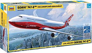 Civil Airliner Boeing 747-8 - 1/144 - Zvezda 7010