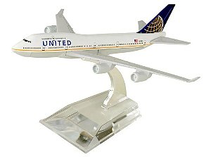 Miniatura Boeing 747-400 United - 16 cm