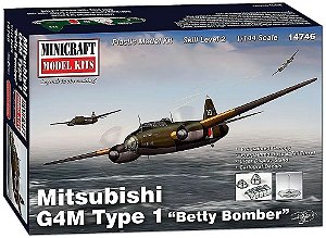 Mitsubishi G4M Type 1 Betty Bomber - 1/144 - Minicraft 14746