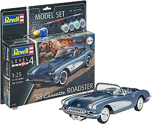 Model Set Corvette Roadster 1958 - 1/25 - Revell 67037