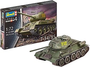 Tanque soviético T-34/85 - 1/72 - Revell 03302