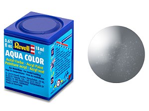 Tinta Acrílica Revell Aqua Color Aço Metálico - Revell 36191