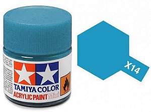 Tinta Acrílica Mini X-14 Azul Celeste (10 ml) - Tamiya 81514