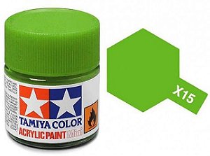 Tinta Acrílica Mini X-15 Verde Claro - Tamiya 81515