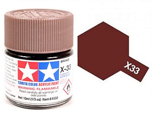 Tinta Acrílica Mini X-33 Bronze (10 ml) - Tamiya 81533