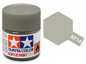 Tinta Acrílica Mini XF-14 Cinza J.A. (10 ml) - Tamiya 81714