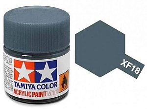 Tinta Acrílica Mini XF-18 Azul médio (10 ml) - Tamiya 81718